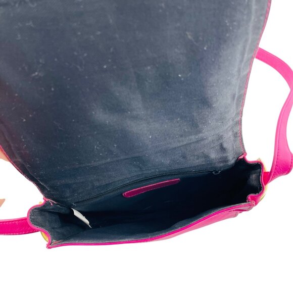 Tignanello Pink Crossbody Bag With Adjustable Strap & Zipper Pocket - Picture 5 of 6